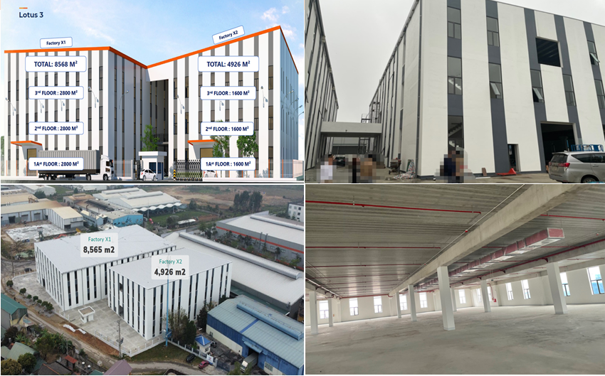 【新加坡裕騰代理項目】越南永福省工業(yè)區(qū)三層廠房出租